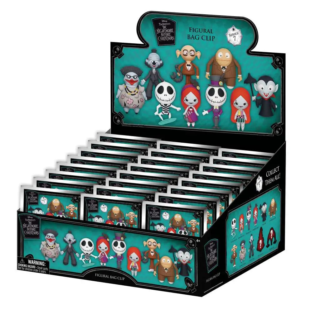 NIGHTMARE BEFORE CHRISTMAS BX S7 BAG CLIP BLIND BOX DISPLAY (24)