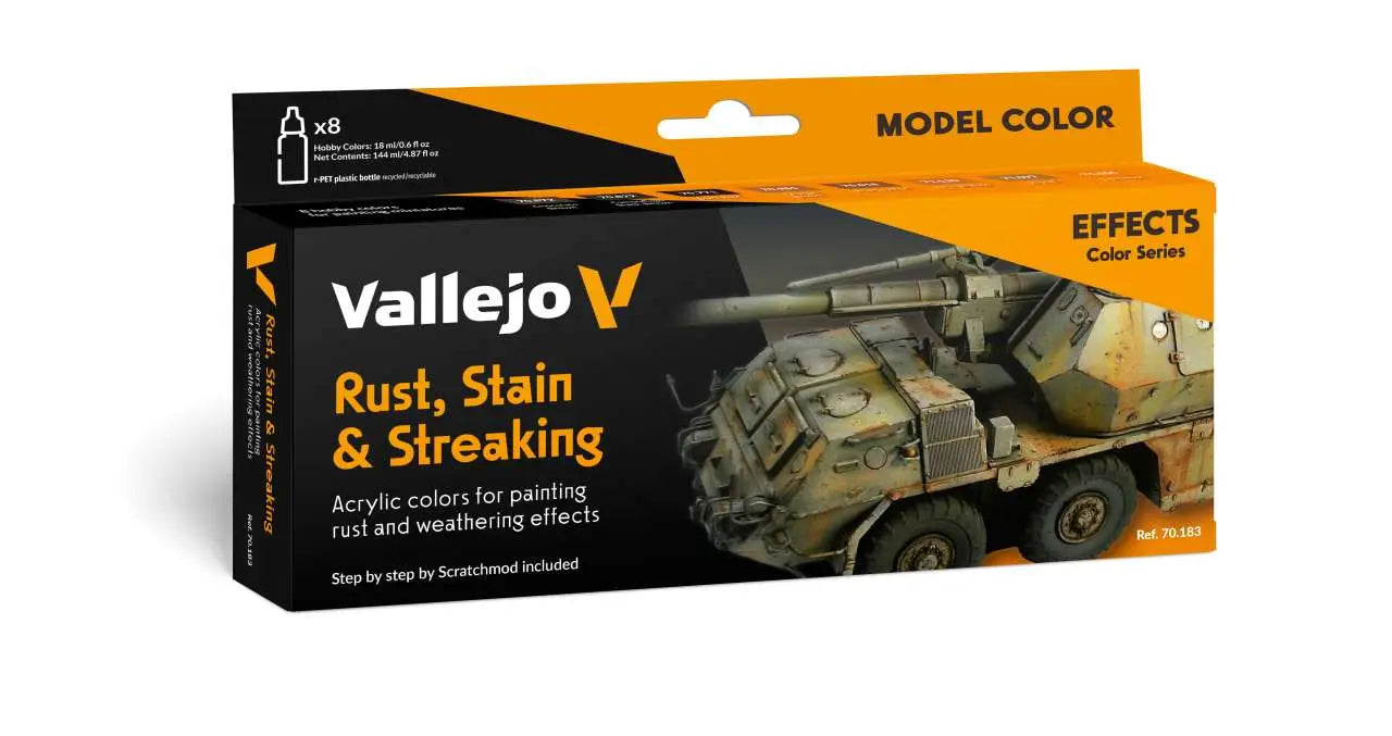 RUST STAIN AND STREAKING BY SCRATCHMOD MODEL COLOR SET 70183