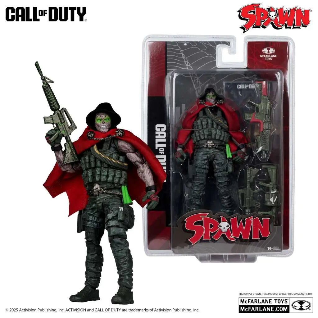 CALL OF DUTY 7INCH BURNED SPAWN ACTION FIGURE