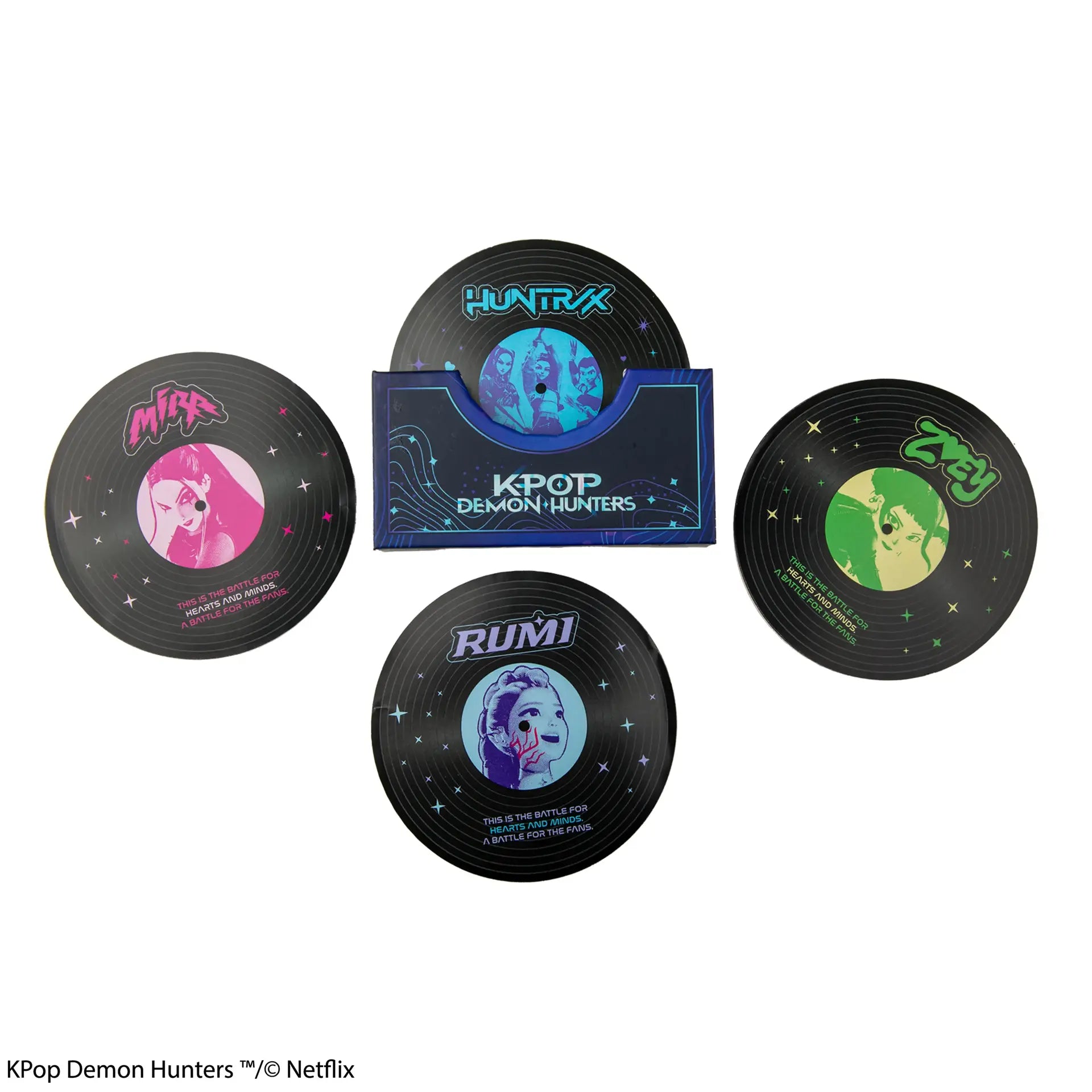 KPOP DEMON HUNTERS SOUNDTRACK COASTERS SET (4)