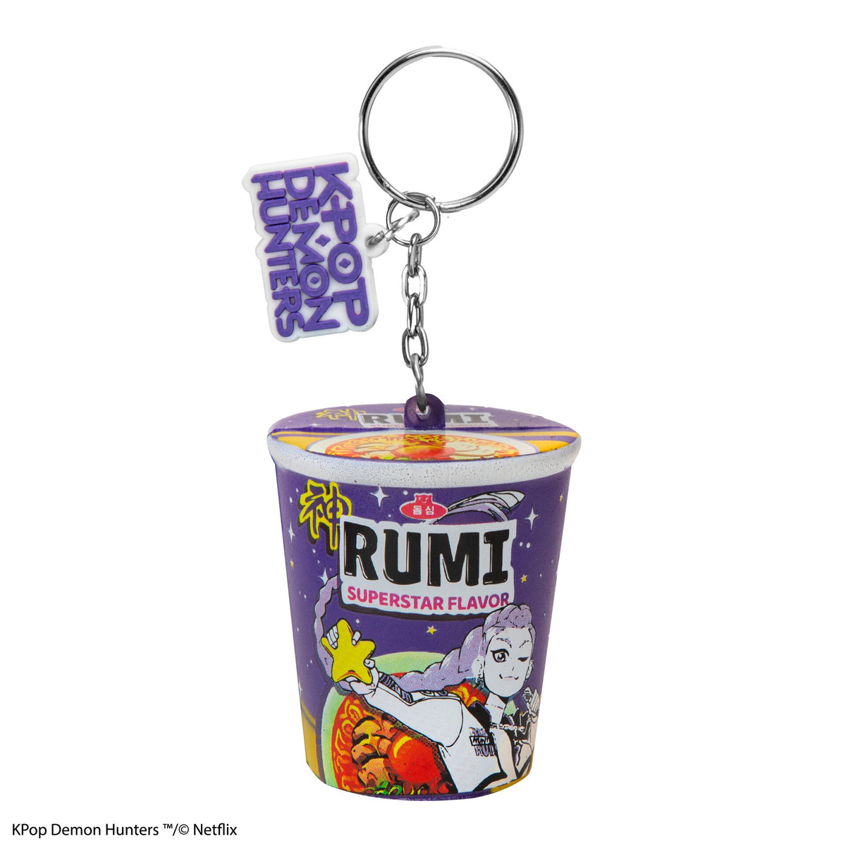 KPOP DEMON HUNTERS RUMI SUPERSTAR FLAVOR NOODLES SQUISHY KEYCHAIN