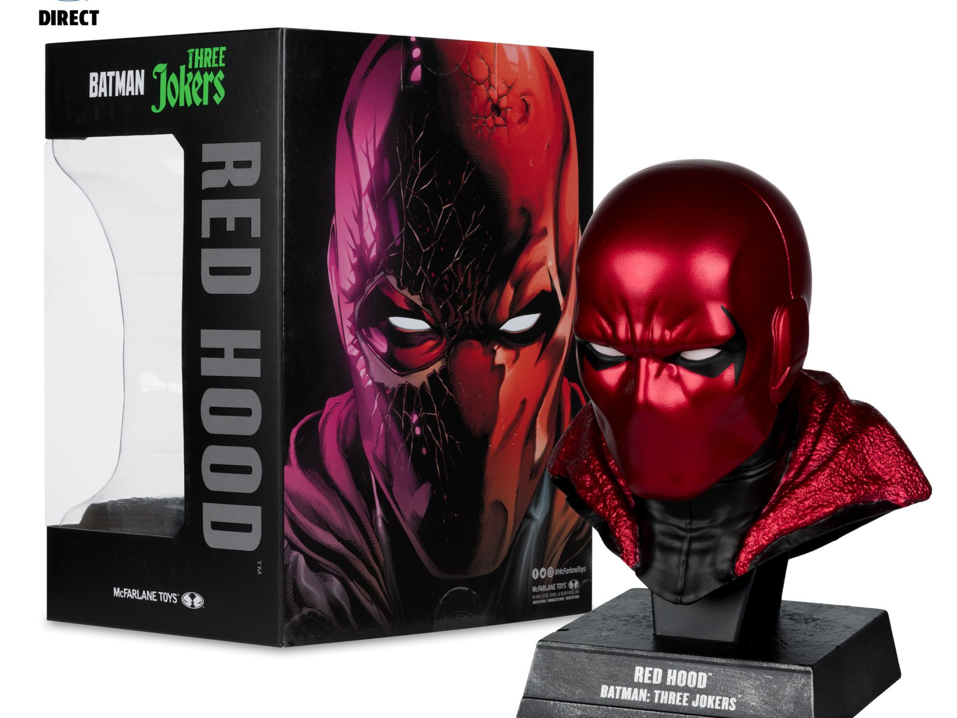 DC DIRECT BATMAN 1:3 COWL PROP REPLICA RED HOOD