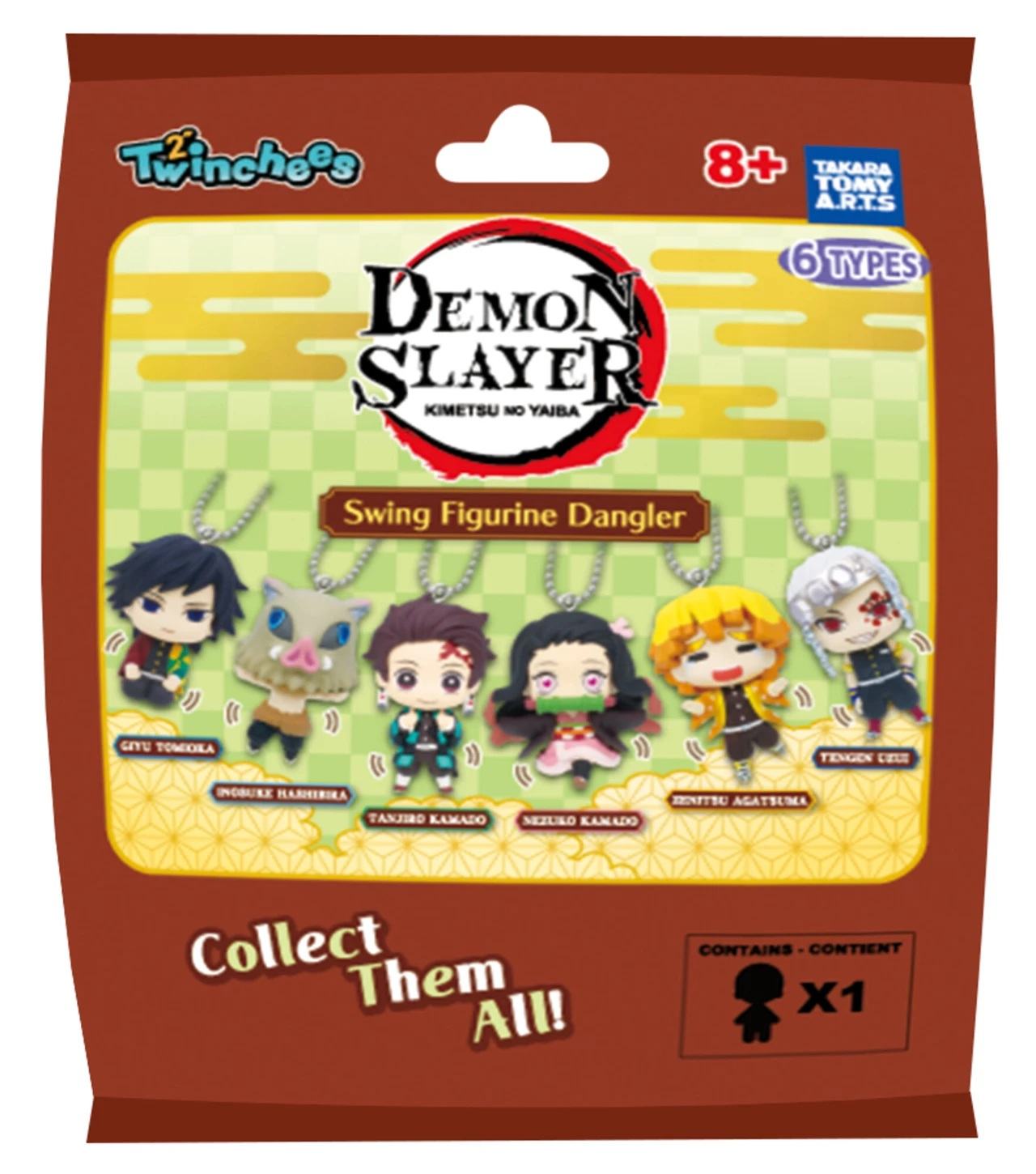DEMON SLAYER TWINCHEES SWING FIGURINE DANGLER DISPLAY (24)