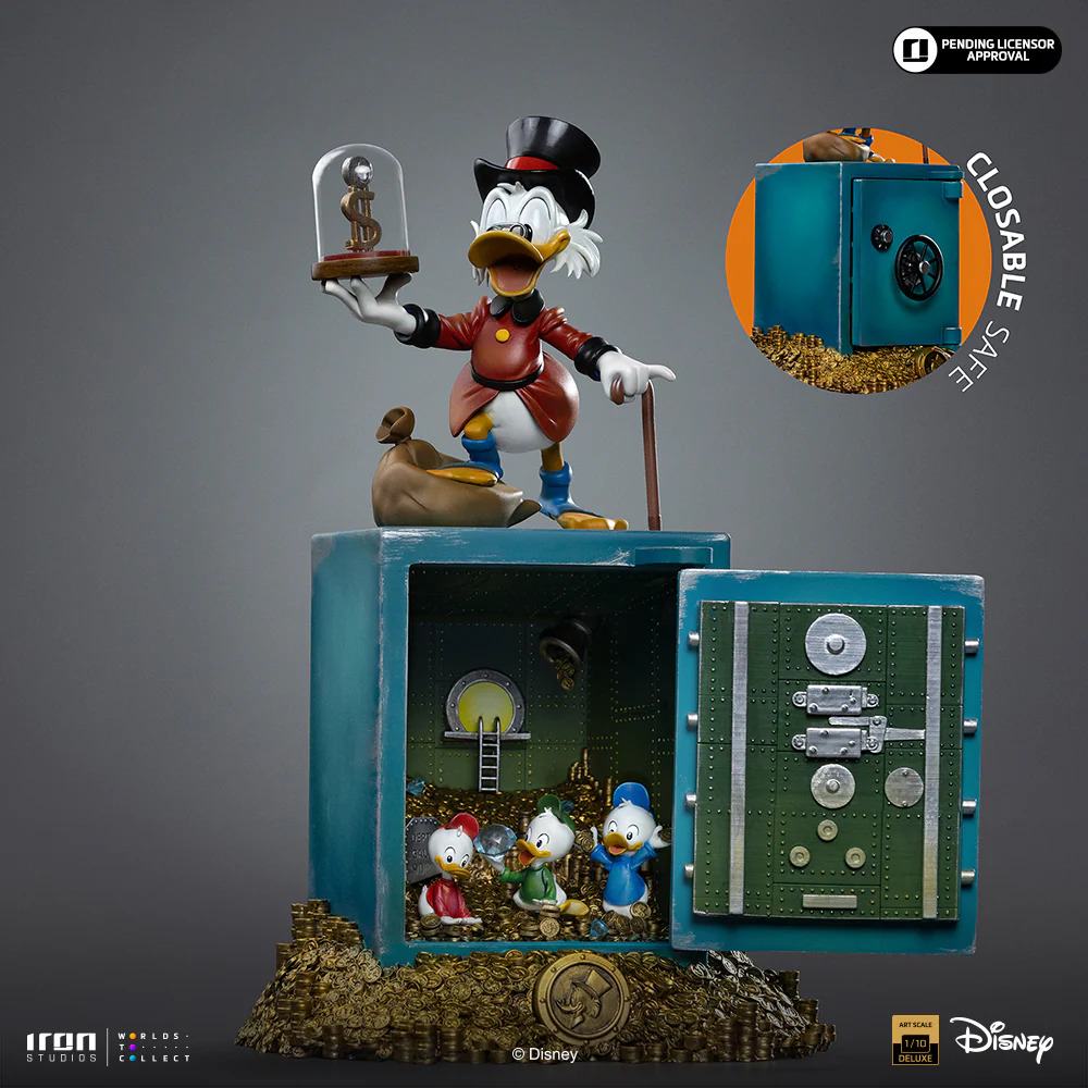 DUCK TALES UNCLE SCROOGE MCDUCK AND NEPHEWS 1/10 STATUE