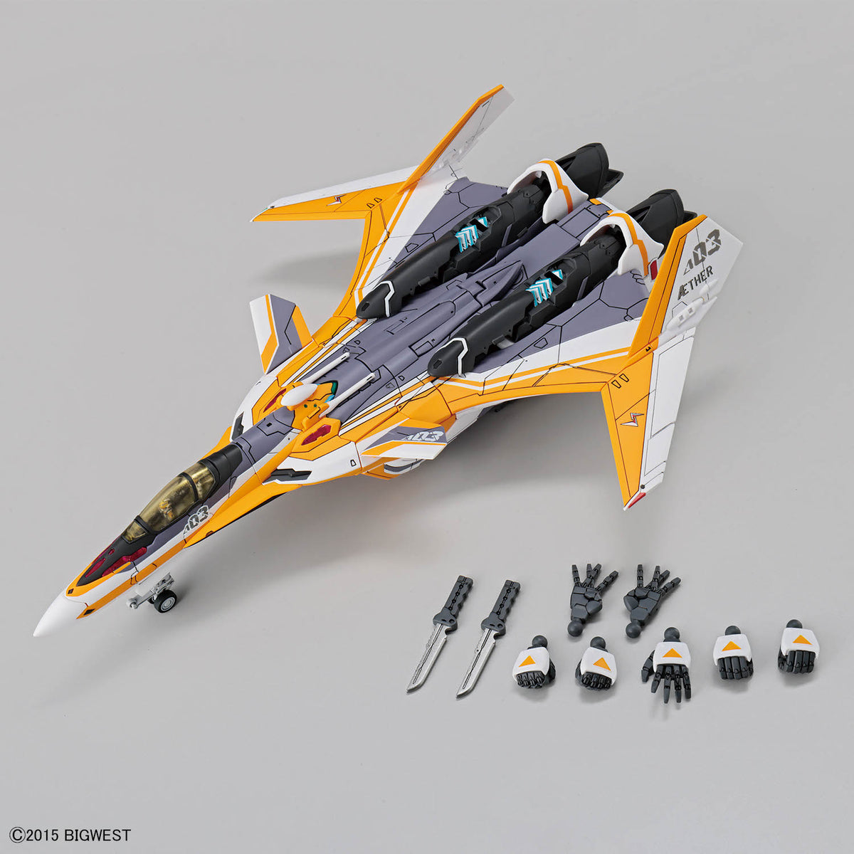 Macross Delta HG 1/100 VF-31E Siegfried Chuck Mustang Deluxe Set