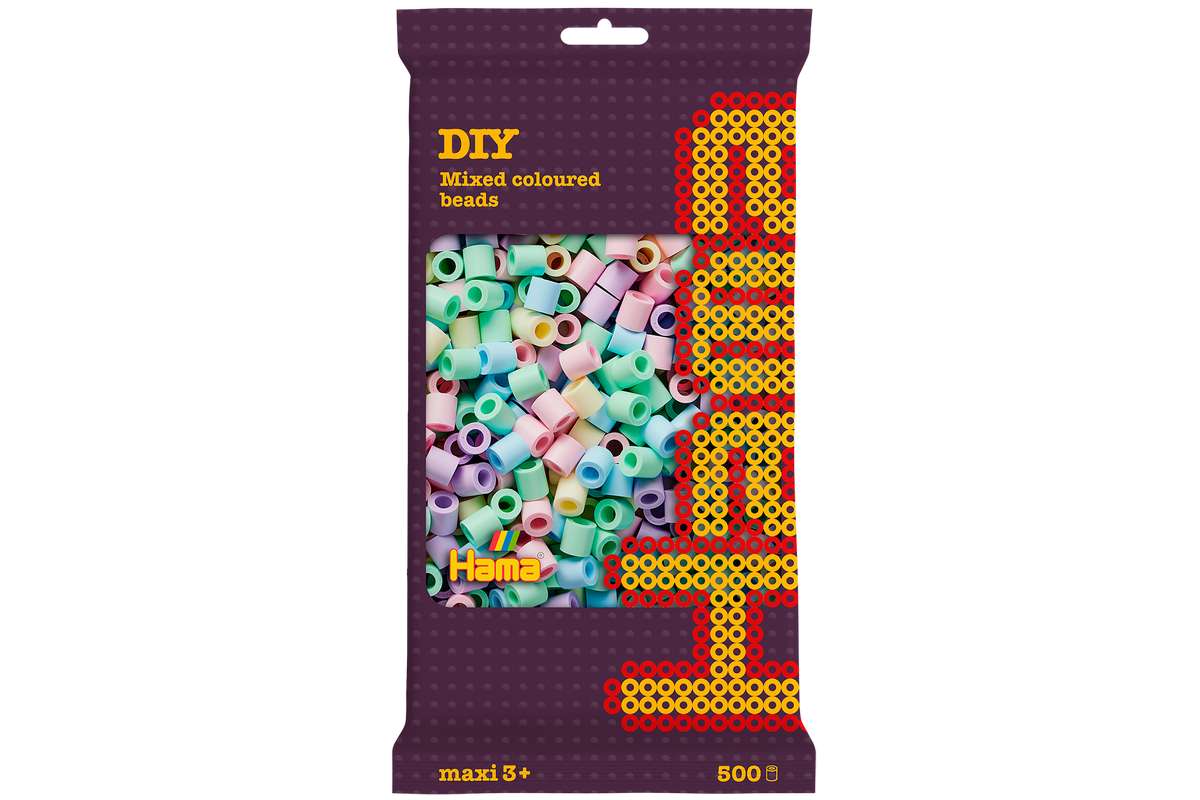 Hama maxi perler 500stk mix 52