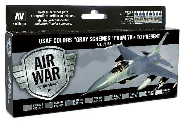Model Air, USAF 'Grey Schemes' from 70's, 8x17ml