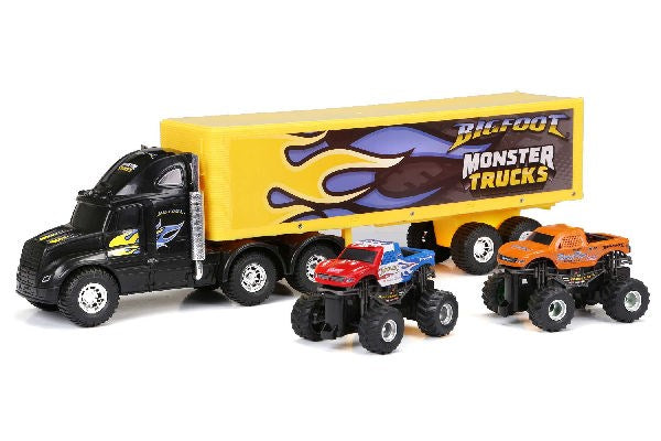 Monster Truck Hauler 22' w/2 trucks 1:43 R/C ass.