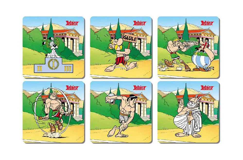 ASTERIX OLYMPIC GAMES 6 COASTERS SET