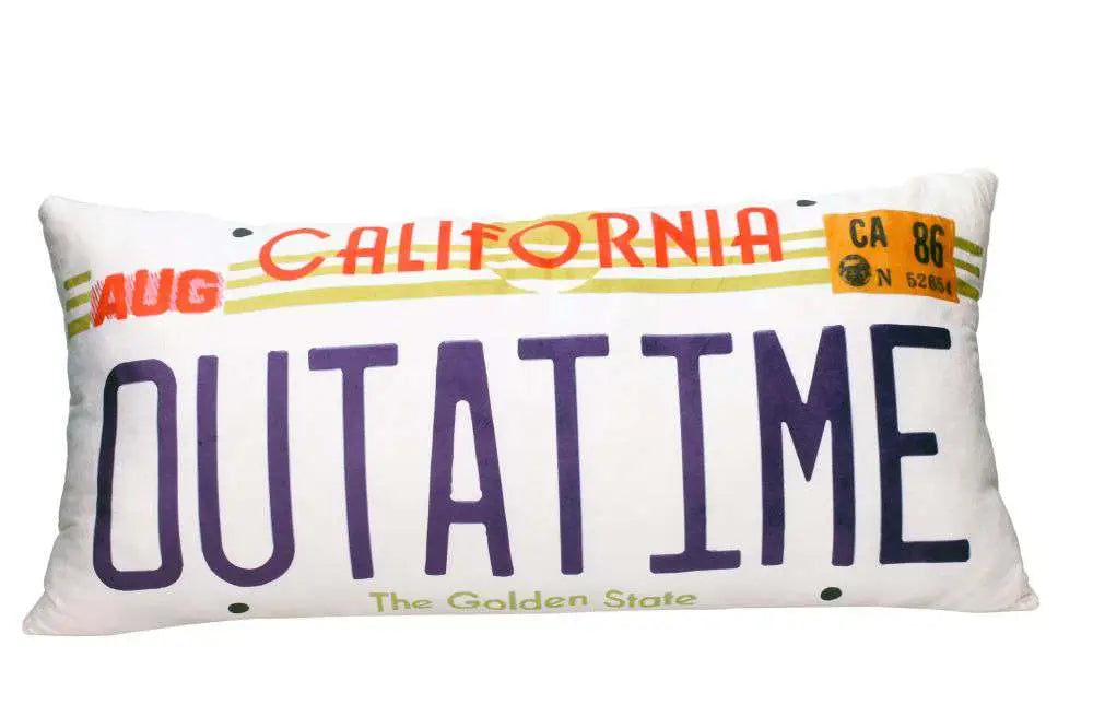 BTTF OUT A TIME RECTANGULAR CUSHION
