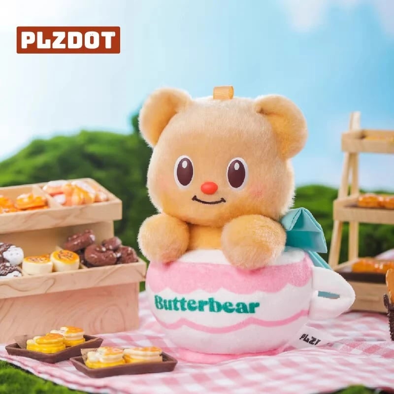 BUTTERBEAR - Party - Display of 6 Plushs 15cm - Mystery Box