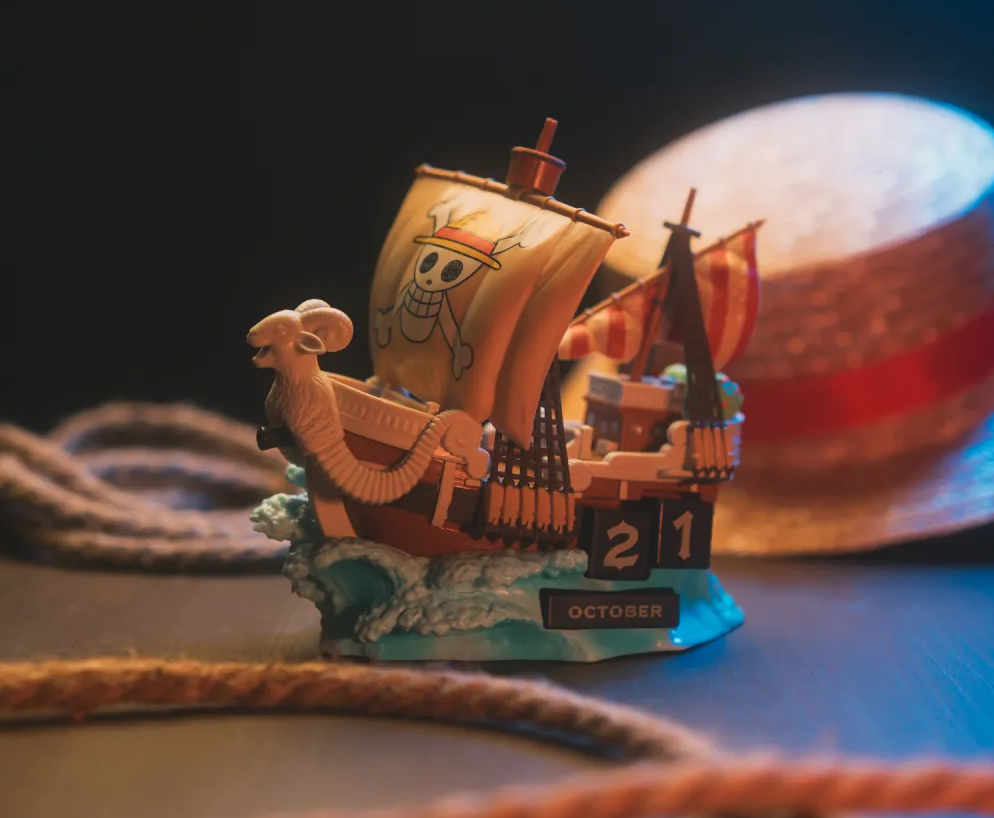 ONE PIECE NETFLIX - Going Merry - Resin 3D Perpetual Calendar