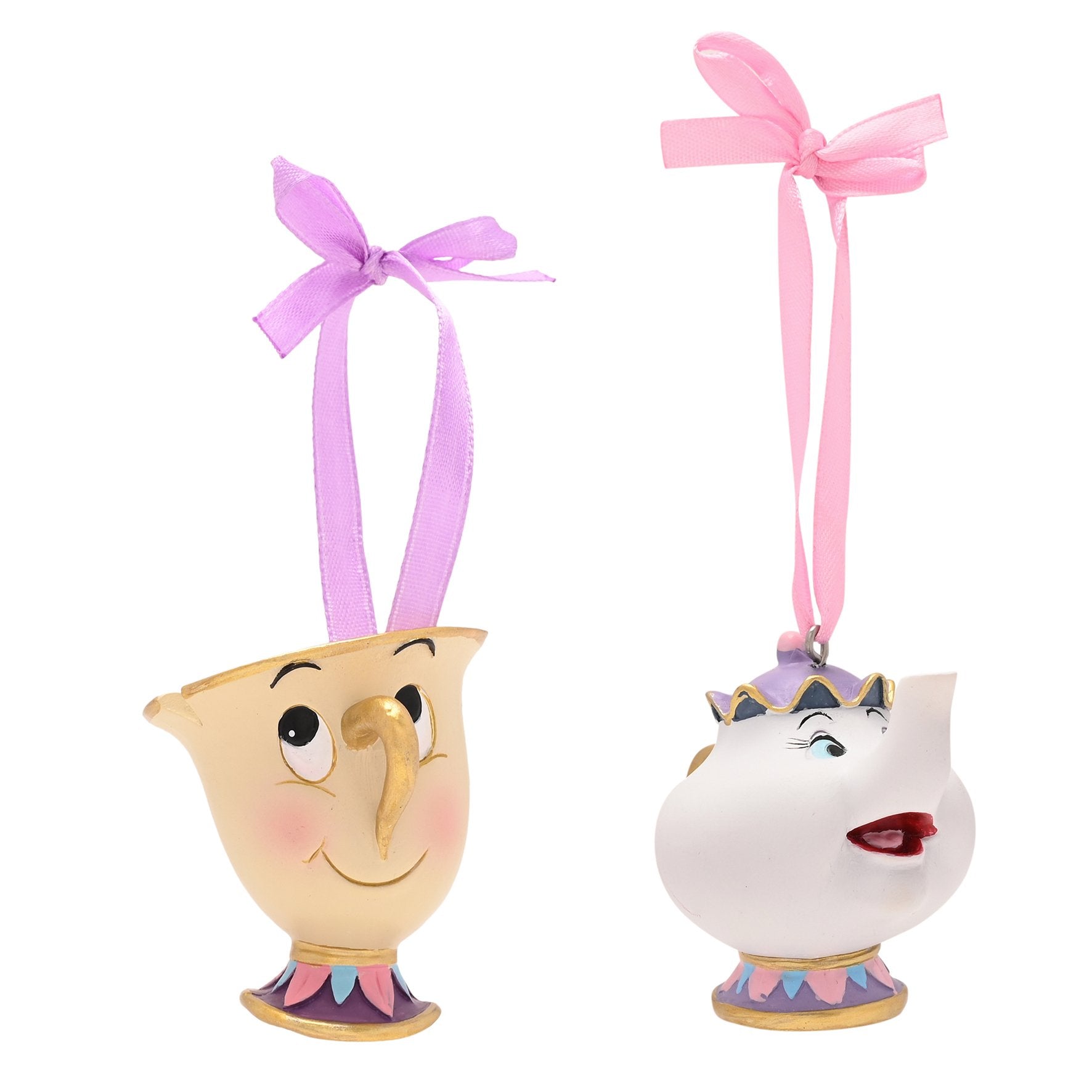 DISNEY - Chip & Mrs Potts - Set of 2 Hanging Decoration