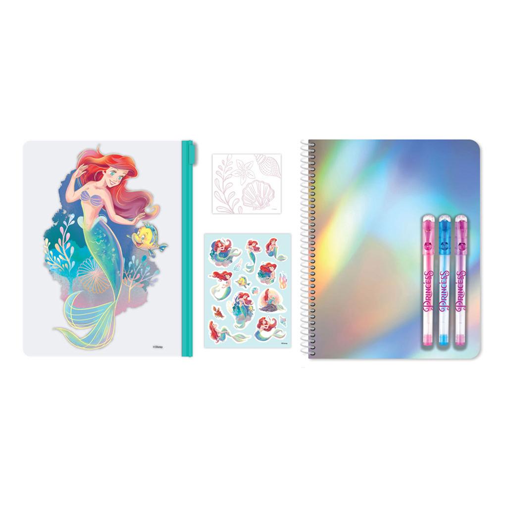 THE LITTLE MERMAID - Stationery Set + Pencil Case + A5 Notebook - 7pc.