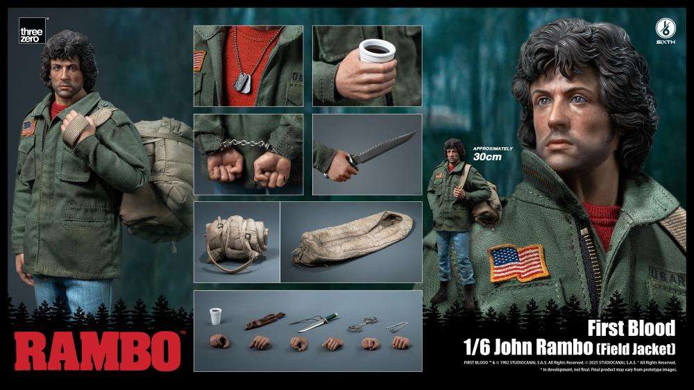 RAMBO FIRST BLOOD - John Rambo "Field Jacket" - Figure 1/6 30cm