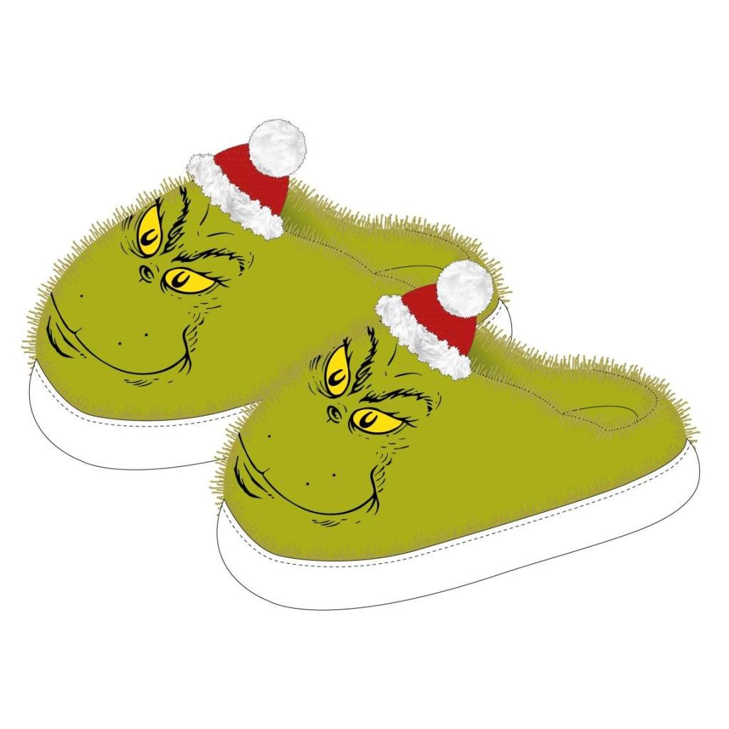 GRINCH - Xmas - Head - Slippers - S UK 5/5,5