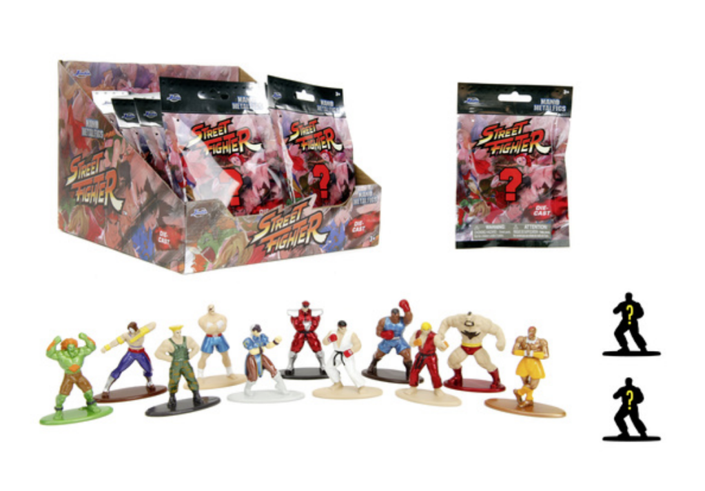 STREET FIGHTER - Display of Blind Nano Figures - 12 Assortment - 24pc