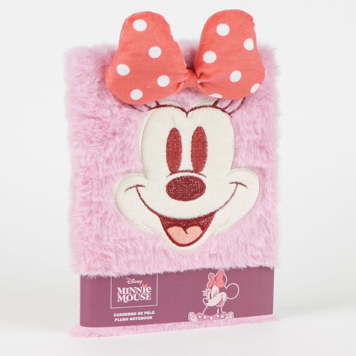 MINNIE - Smiley - Premium Fur Notebook - Size A5