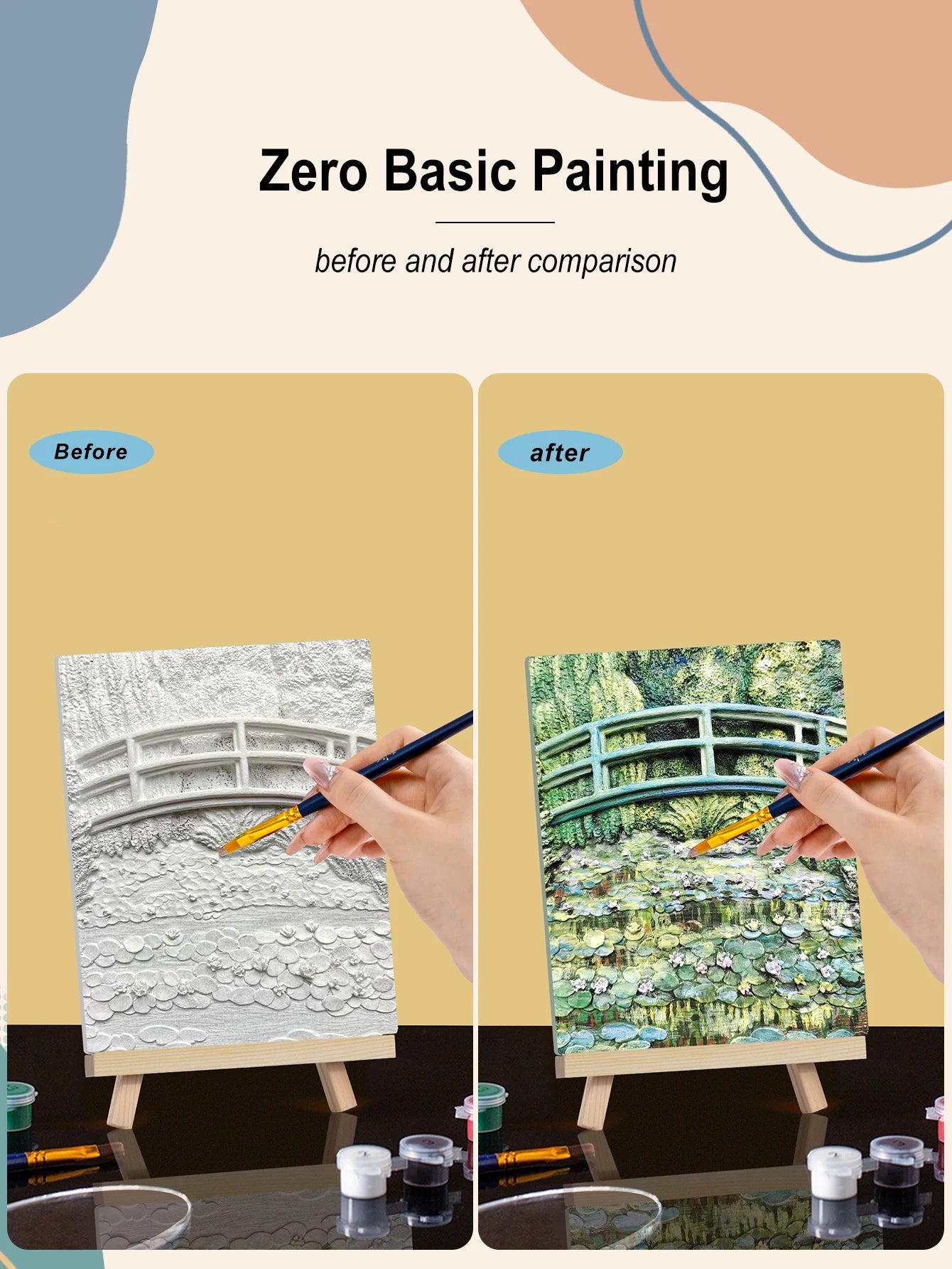 Resin DIY 3D Painting - Water Lily Pond - 13.5x10cm