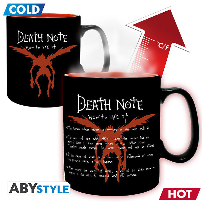 DEATH NOTE - L & Light - Mug Heat Change 460ml