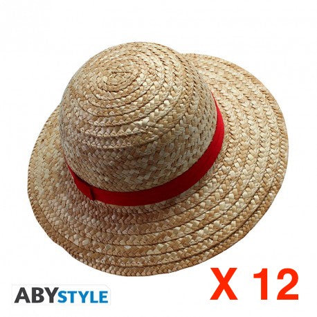 ONE PIECE - Luffy Straw hat - Adult Size - Box 12 Pc