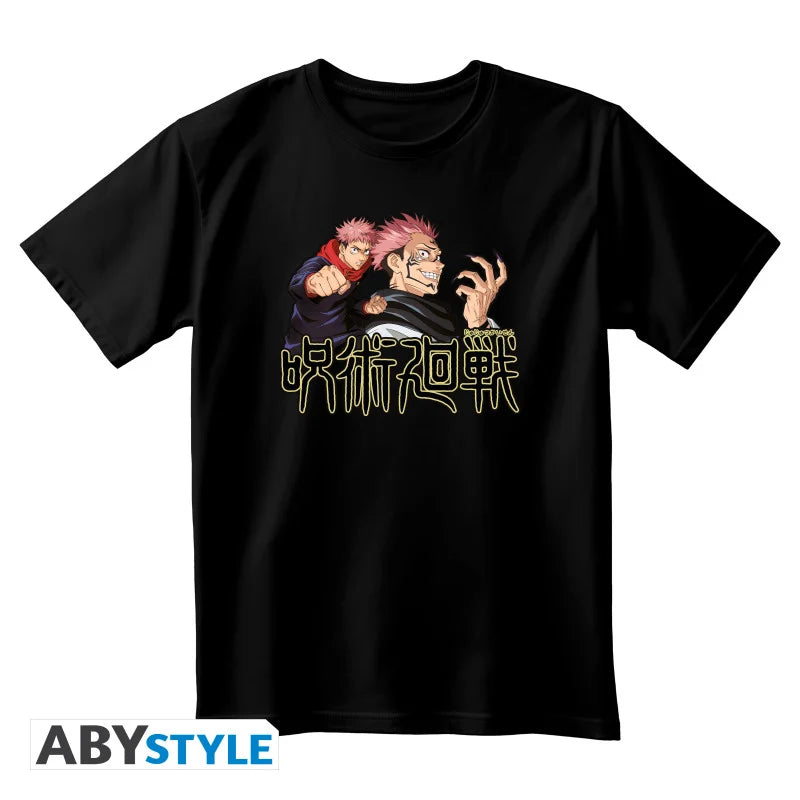 JUJUTSU KAISEN - T-Shirt Itadori & Sukuna Unisex black (XL)