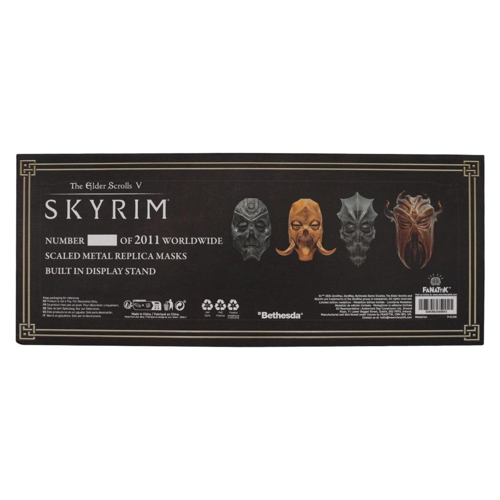 ELDER SCROLLS V - SKYRIM - Set of 4 Dragon Priest Masks