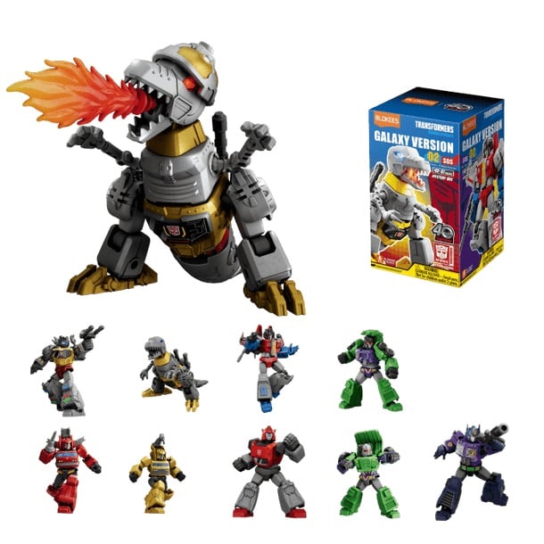 TRANSFORMERS - Galaxy Version 02 - Model Kit Blokees Display 9 pc