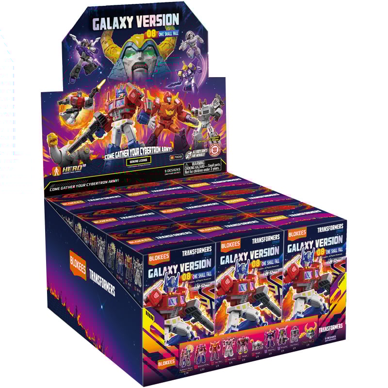 TRANSFORMERS - Galaxy Version 08 - Model Kit Blokees Display 9 pc