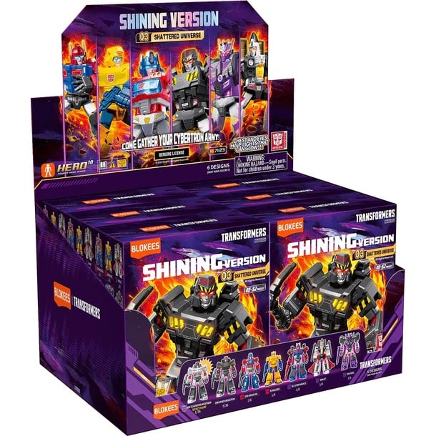 TRANSFORMERS - Shining Version 03 - Model Kit Blokees Display 6 pc