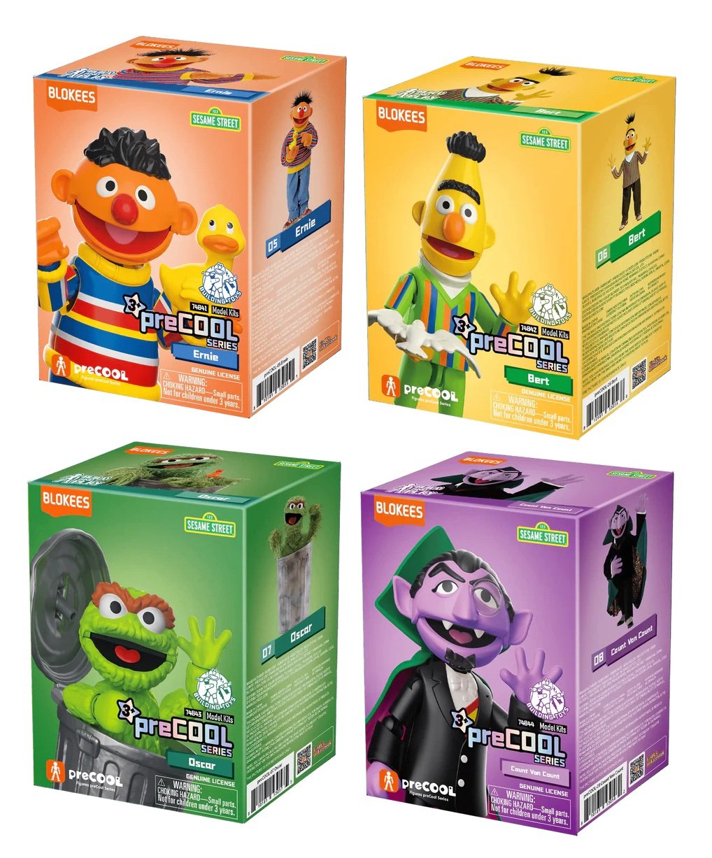SESAME STREET - Assortment 02 - Model Kit Blokees Display 8 pc