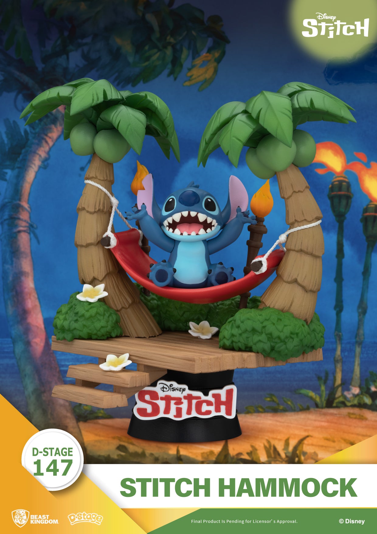LILO & STITCH - Stitch "Hammock" - Diorama D-Stage 14cm