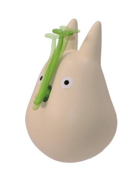 MON VOISIN TOTORO - Totoro Blanc avec feuille - Figurine Culbuto 4.9cm