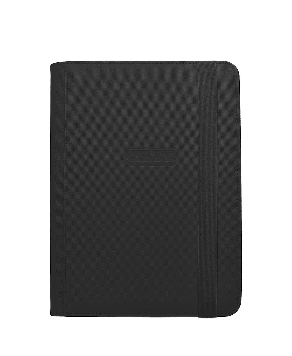EVORETRO - Regular Card Binder 9 pocket for 360 cards w/ elastic Black