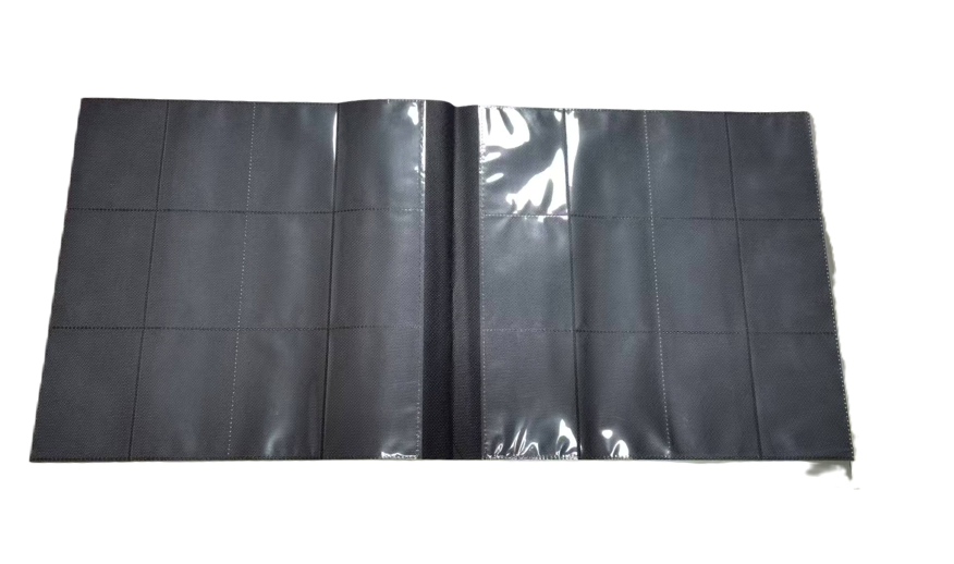 EVORETRO - Regular card binder with zipper 4x3 - Black