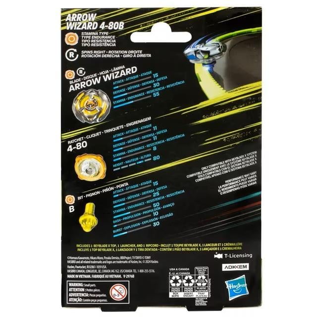 BEYBLADE X - Arrow Wizard 4-80B Starter Pack