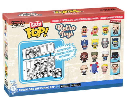 RETRO TOYS - Bitty Pop 4 Pack 2.5cm - Transformers