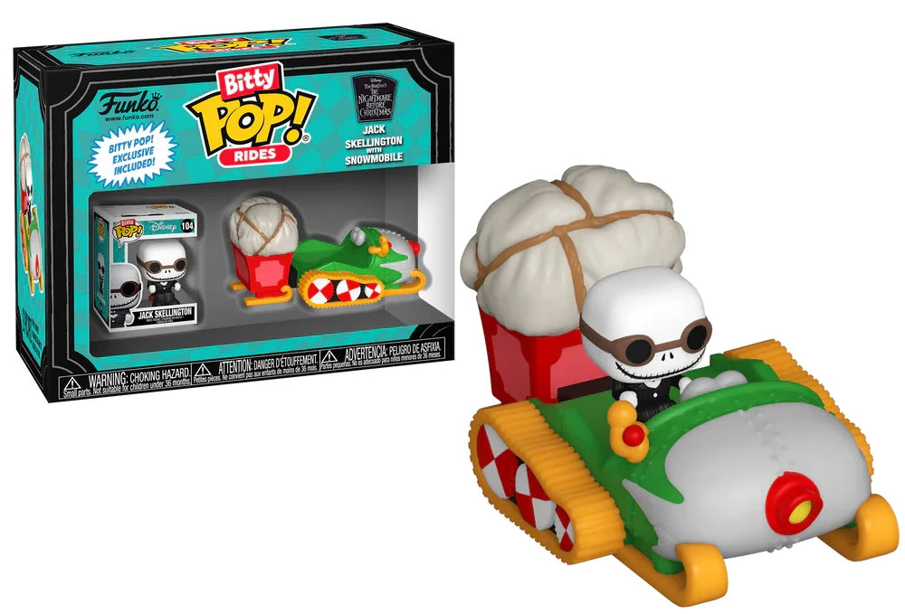 NBX - Bitty Pop Ride - Jack Skellington with Snowmobile