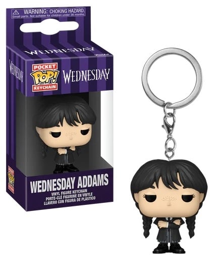 WEDNESDAY - Pocket Pop Keychain - Wednesday Addams (Black coat)
