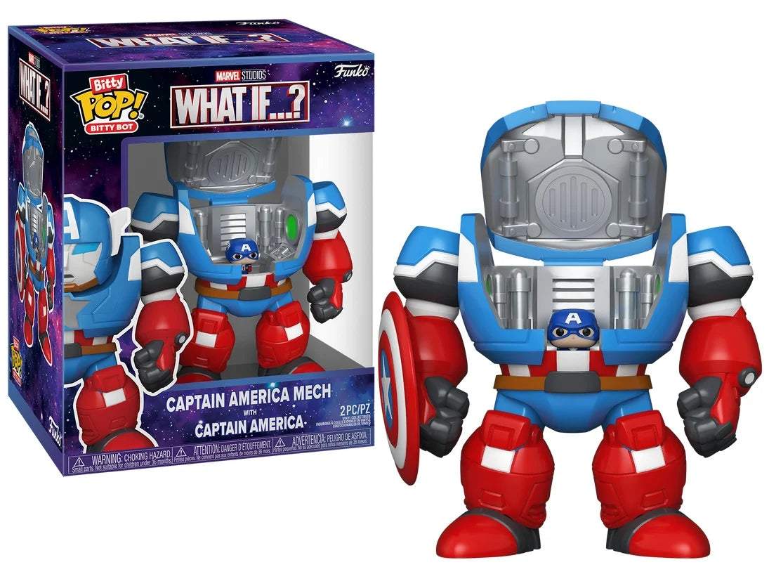 MARVEL - Bitty Bots - Captain America Mech with Cap