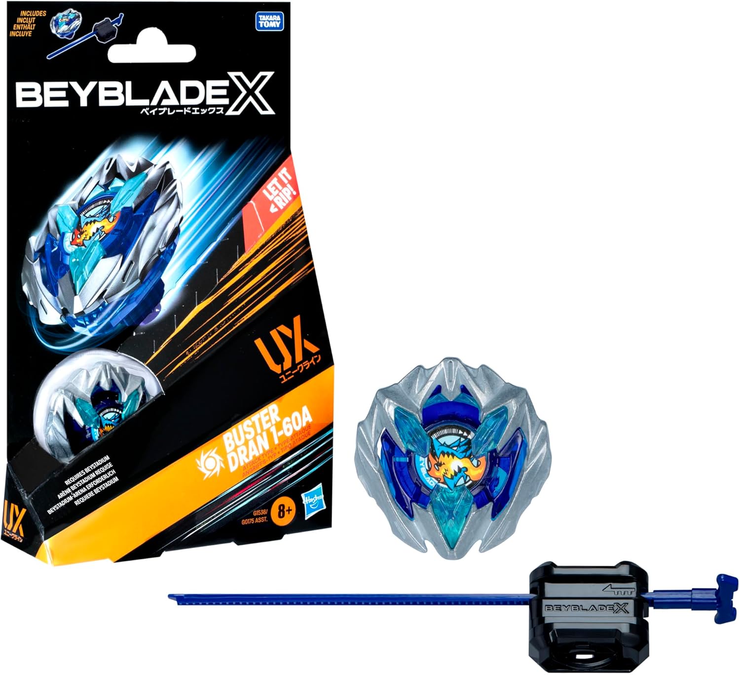 BEYBLADE X - Buster Dran 1-60A UX Starter Pack