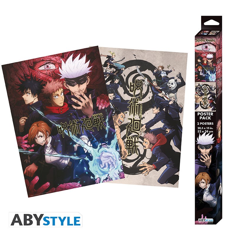 JUJUTSU KAISEN - Group and schools - Set 2 posters '52x38'