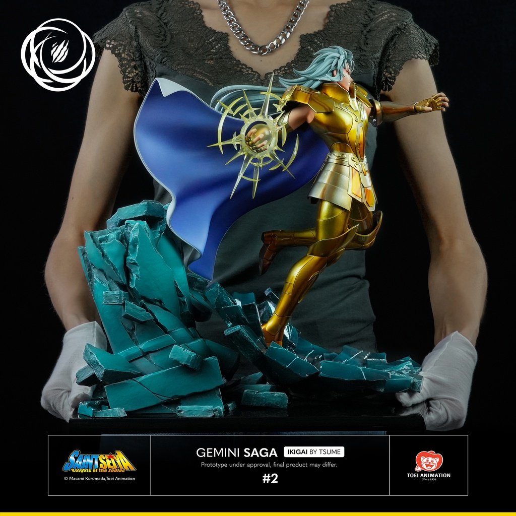 SAINT SEIYA - Gemini - Statue Ikigai Résine 1/6 By Tsume 37cm