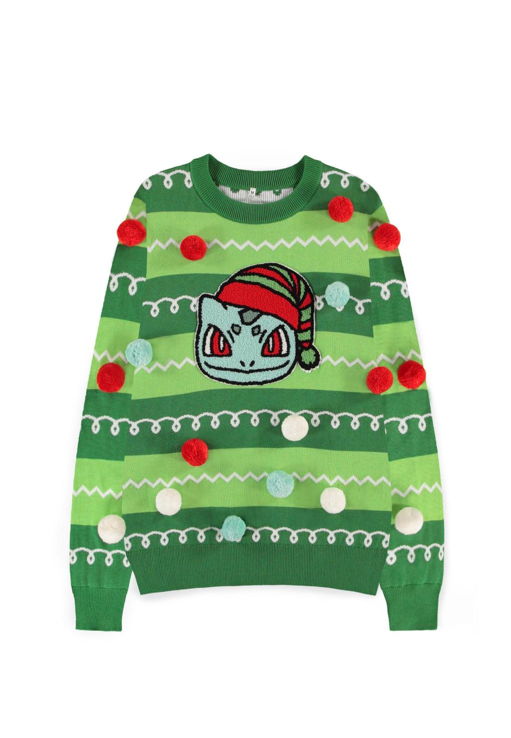 POKEMON - Bulbasaur - Patched Christmas Jumper (2XL)