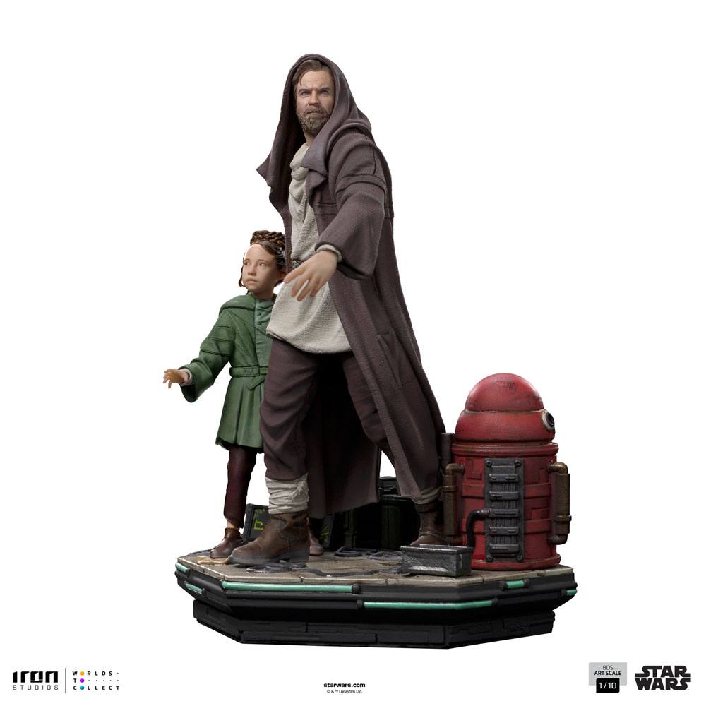 OBI-WAN KENOBI -Obi-Wan and Young Leia -Statue del Art Scale 1/10 20cm