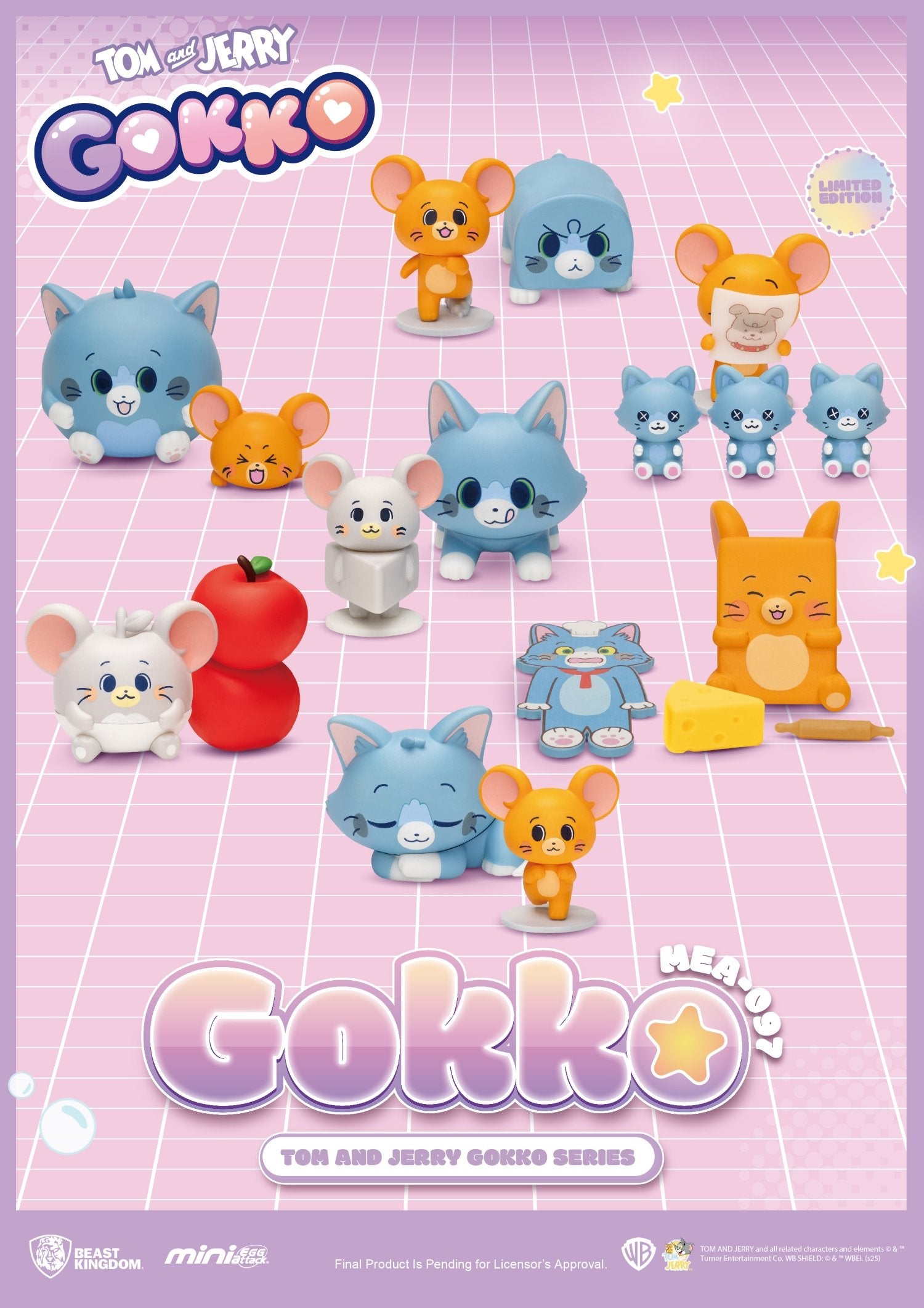TOM & JERRY - Gokko series - Set 6 Figurine Blind Box 5cm