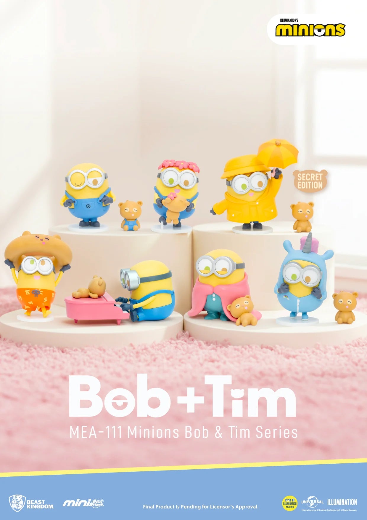 MINIONS - Bob & Tim Series - Blind Box Set 6 Figure 6.3cm