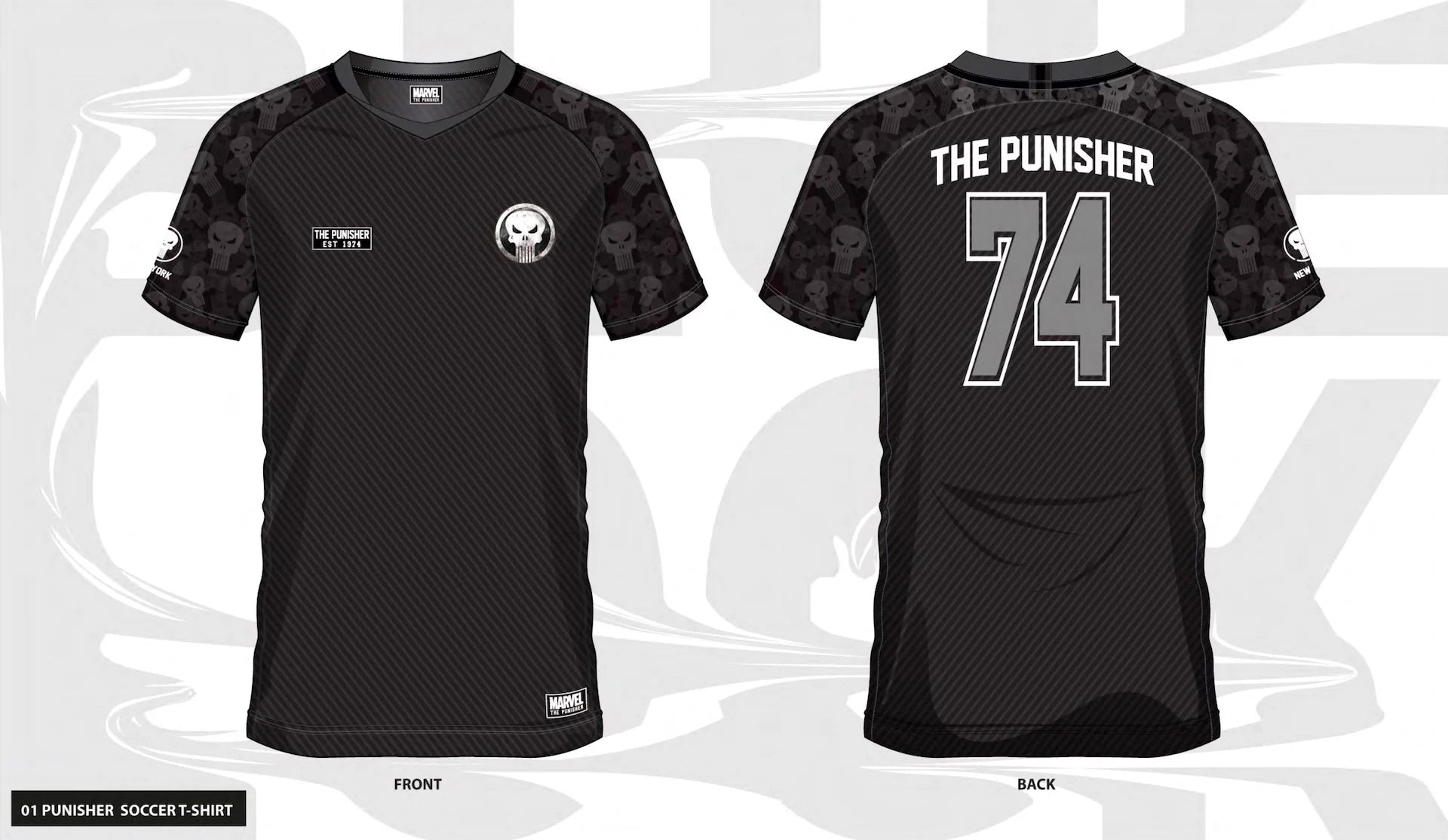 MARVEL - The Punisher 74 - Soccer Jersey Men (XXL)