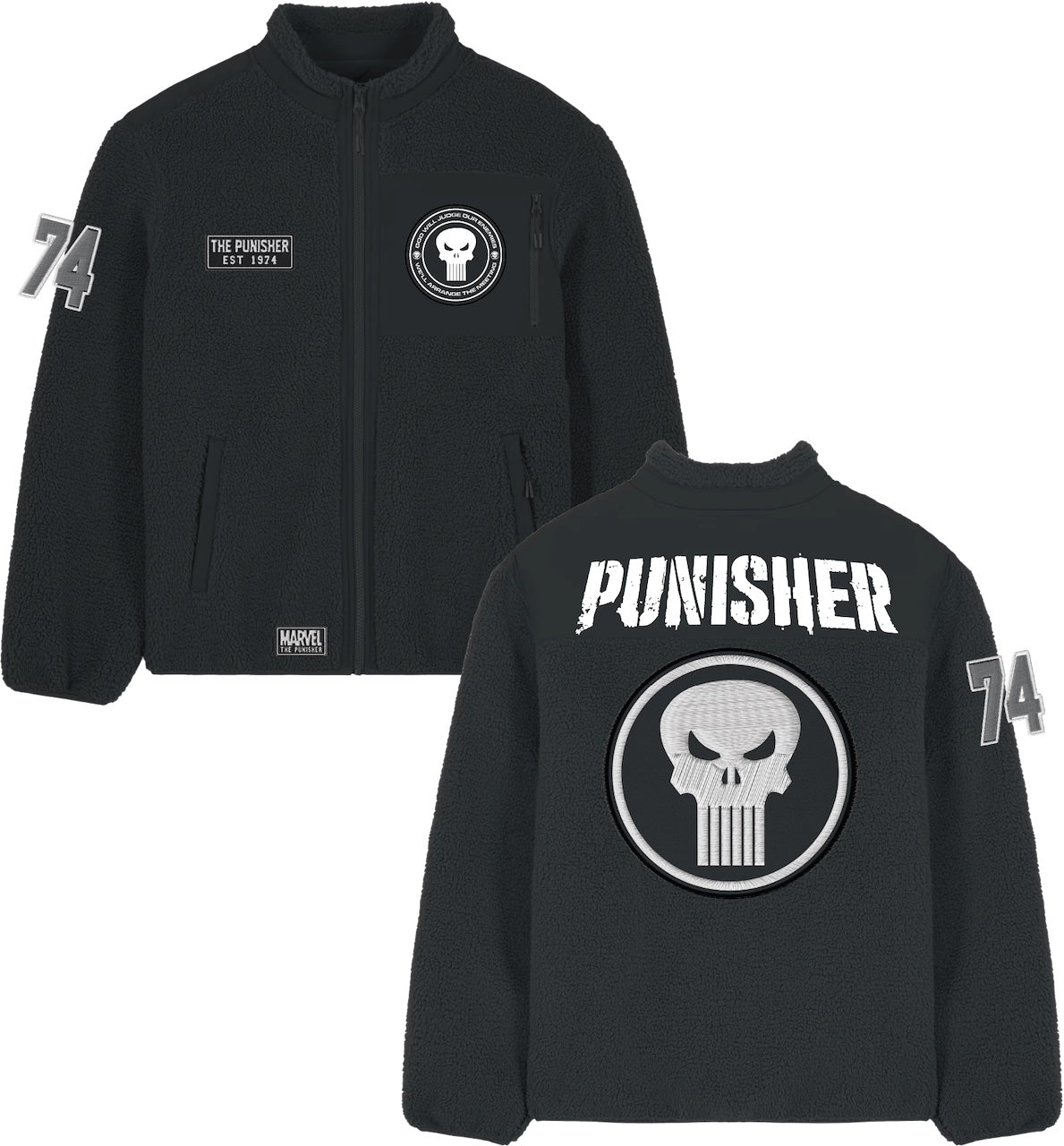 MARVEL - Punisher - Sherpa Jacket (XL)