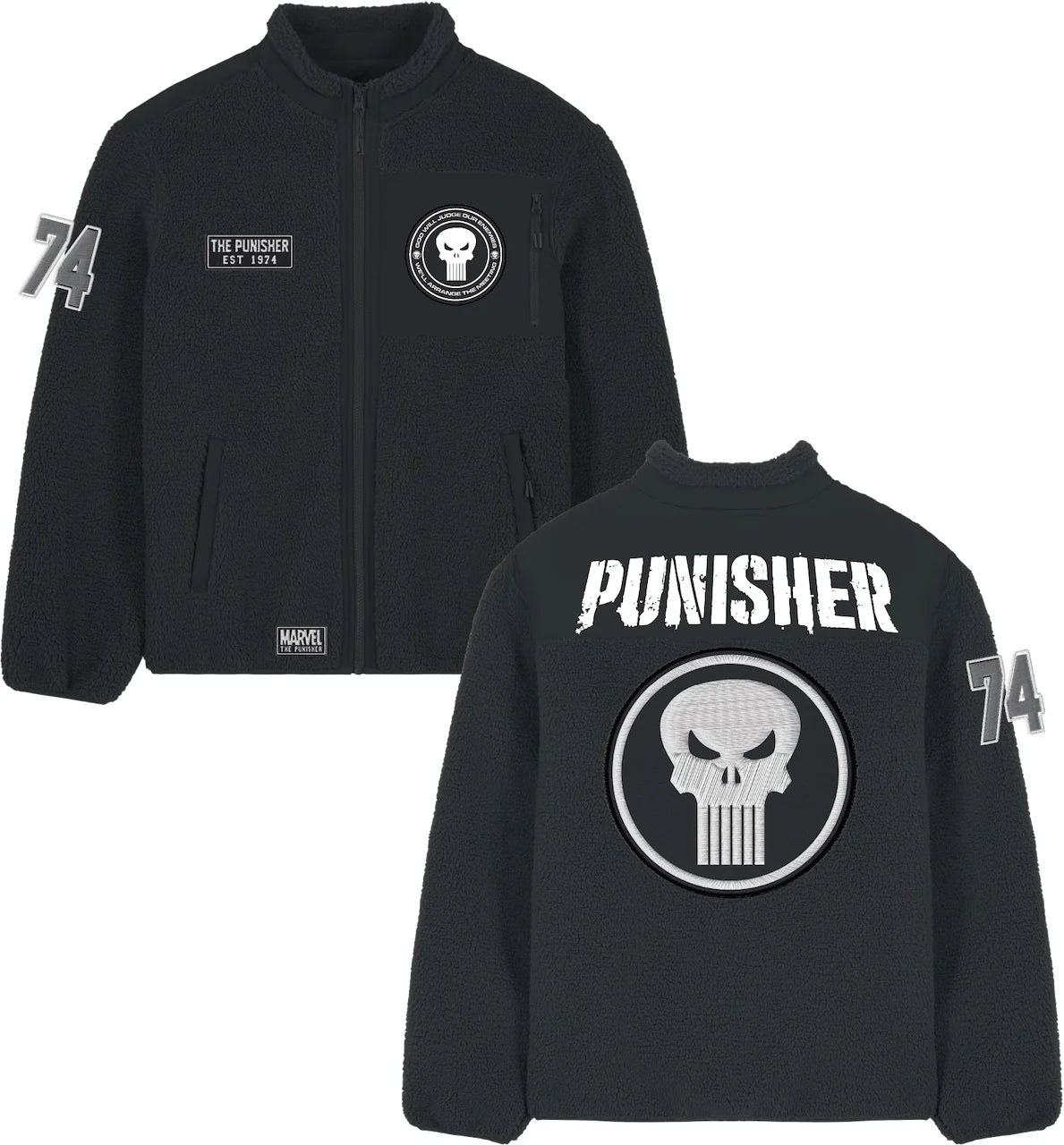 MARVEL - Punisher - Sherpa Jacket (L)